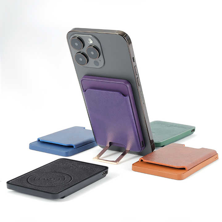 MagFlip Magnetic Wallet with Stand-Brown